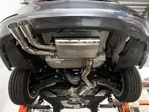 Meisterschaft Stainless GTC Axle Back Muffler 2x83mm Tips BMW 328i | xi Sedan | Wagon 12-16