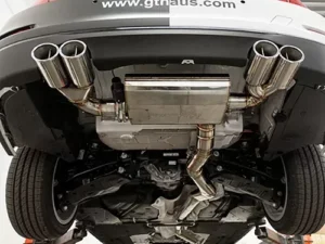 Meisterschaft Stainless GTC Axle Back Muffler 4x90mm Tips BMW 328i | xi Sedan | Wagon 12-16