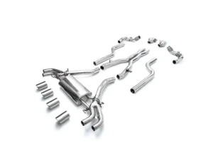 ARMYTRIX Valvetronic Exhaust System BMW X5 M F95 | X6 M F96 2020+ - Chrome Silver