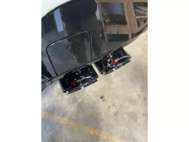 Valvetronic Designs 4 4.In Outlet Forged Carbon Fiber Tips Anodized Gold Valved Sport Exhaust System BMW X3M | X4M | F97 | F98 2019-2022