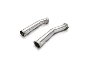 FI Exhaust Front Pipe | Mid X-Pipe with Retains OEM Valve Settings No Remote Valvetronic Muffler with Quad Silver Tips BMW F97 X3M | Competition 2019+