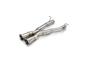 FI Exhaust Front Pipe | Mid X-Pipe with Retains OEM Valve Settings No Remote Valvetronic Muffler with Quad Silver Tips BMW F97 X3M | Competition 2019+