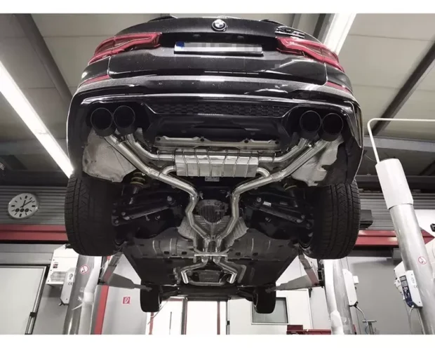 Capristo Exhaust Valved Exhaust System w/ 200 Cell Sport Cat Mid Pipes & Carbon Fiber Tips BMW X3M Competition