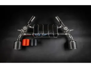 Capristo Exhaust Valved Exhaust w/ Center Silencer Race & Wicrom Silver Tips Nissan Z RZ34