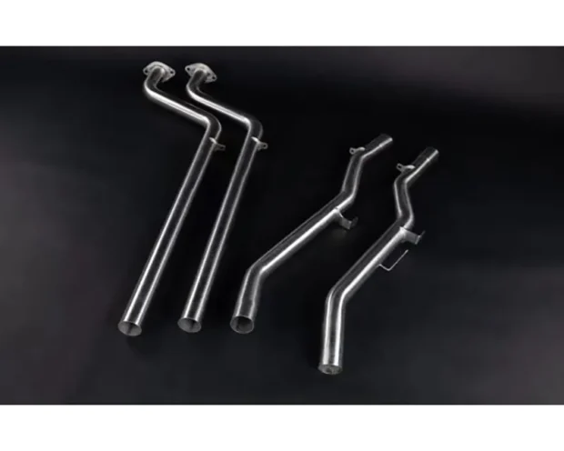 Capristo Exhaust Valved Exhaust w/ Center Silencer Race & Carbon Silver Tips Nissan Z RZ34