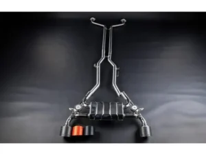 Capristo Exhaust Valved Exhaust w/ Center Silencer Race & Wicrom Red Tips Nissan Z RZ34