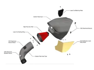 Eventuri Black Carbon Intake System Toyota Supra A90 B58 3.0 2020-2024