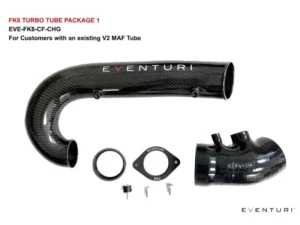 Eventuri Black Carbon Charge Pipe Honda FK8 Civic Type-R