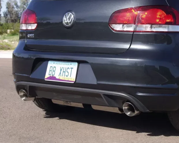 B&B Exhaust Catback Stealth Exhaust System w/3.5-Inch Single Round Tips Volkswagen Jetta GLI 2011-2016