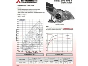 Full Race Mitsubishi MHI Turbo Upgrade Honda Civic Type R Fk8 2017-2021