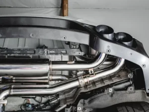 Agency Power Electronic Valve Controlled 90mm Exhaust Muffler with Black Chrome Tips Nissan GT-R R35 2009-2021