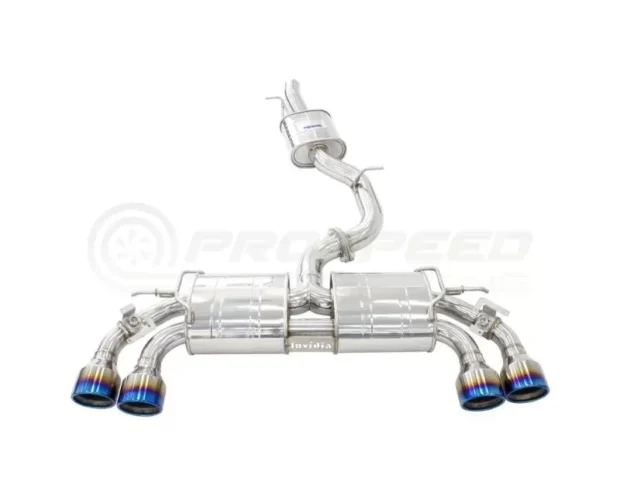 Invidia 76mm R400 Valved Catback Exhaust Rolled TI Tips Volkswagen Golf R MK8 2022+