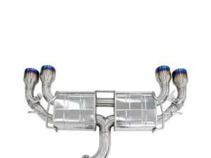 Invidia 76mm R400 Valved Catback Exhaust Rolled TI Tips Volkswagen Golf R MK8 2022+