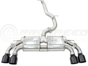 Invidia 76mm R400 Valved Catback Exhaust Straight Cut Black Tips Volkswagen Golf R MK8 2022+
