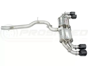 Invidia 76mm R400 Valved Catback Exhaust Straight Cut Black Tips Volkswagen Golf R MK8 2022+