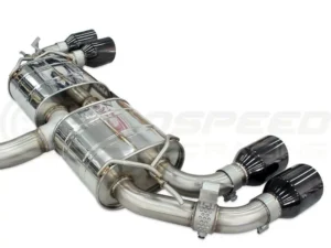 Invidia 76mm R400 Valved Catback Exhaust Straight Cut Black Tips Volkswagen Golf R MK8 2022+