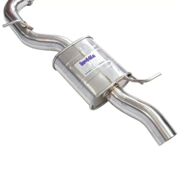 Invidia 76mm R400 Valved Catback Exhaust Straight Cut Black Tips Volkswagen Golf R MK8 2022+
