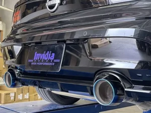 Invidia Single Layer Black Tip Non-Polished Pipe Catback Nissan Z Gemini 2023-2024