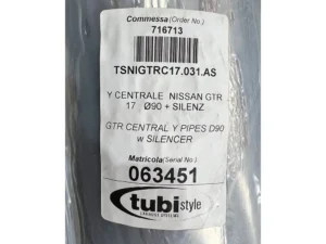 Tubi Style Y-Pipe W/Silencer Nissan GTR 2016-2021 CLEARANCE