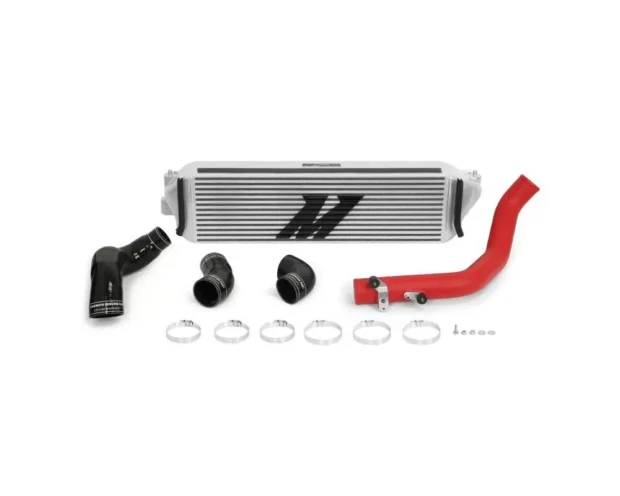 Mishimoto Silver Performance Intercooler Kit w/ Red Piping Honda Civic Type R 2016-2021