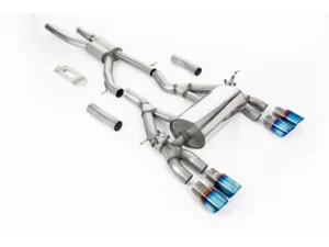 Milltek GPF/OPF Back Race Exhaust System w/ Burnt Titanium GT-90 Tips BMW 3-Series F80 | 4-Series F82/83 2019+
