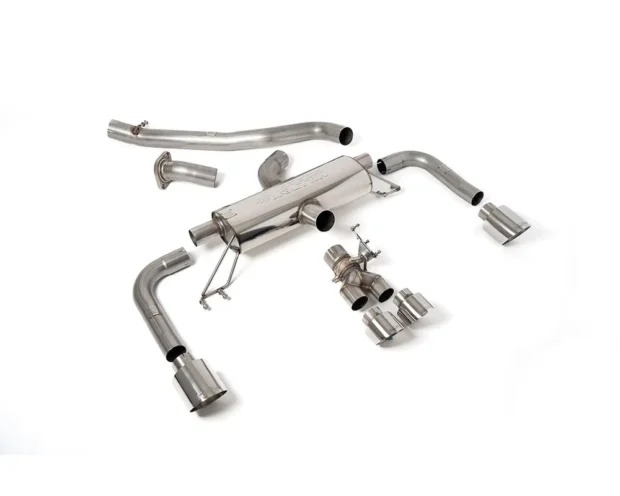 Milltek 3 Inch Non-Resonated Secondary Catback Exhaust System w/ Polished GT Tips Toyota Corolla GR 2023+