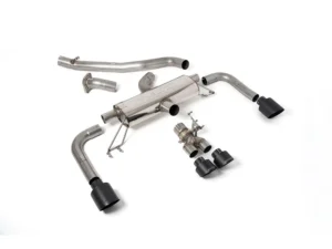Milltek 3 Inch Non-Resonated Secondary Catback Exhaust System w/ Ceratoke Black GT Tips Toyota Corolla GR 2023+