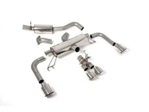 Milltek 3 Inch Resonated Secondary Catback Exhaust System w/ Polished GT Tips Toyota Corolla GR 2023+