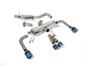 Milltek 3 Inch Resonated Secondary Catback Exhaust System w/ Burnt Titanium GT Tips Toyota Corolla GR 2023+