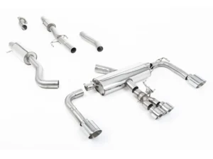 Milltek 3 Inch Resonated Primary Catback Exhaust System w/ Polished GT Tips Toyota Corolla GR 2023+