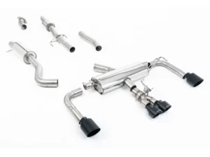 Milltek 3 Inch Resonated Primary Catback Exhaust System w/ Ceratoke Black GT Tips Toyota Corolla GR 2023+