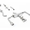 Milltek 3 Inch Resonated Primary Catback Exhaust System w/ Brushed Titanium GT Tips Toyota Corolla GR 2023+