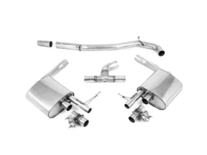 Milltek 76mm Non-Resonated Valved Catback Exhaust System Volkswagen Arteon 2.0TSI 2017-2023