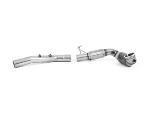 Milltek Large Bore Downpipe w/ Hi-Flow Sports Catalyst 3.7 Inch ID Turbo Outlet Seat | Skoda | Volkswagen 2020+
