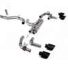 Milltek 80mm Catback Race Exhaust with Cerakote Black GT-115 Trims Volkswagen MK8 Golf R 2022+
