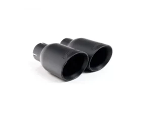 Milltek Cat-Back Resonated GTD Twin Outlet Style Cerakote Black Trims Volkswagen Golf Mk7.5 | R-Line 2017-2021