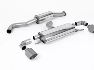 Milltek Cat-Back OPF/GPF Resonated GT-115 Titanium Trims Toyota Yaris 1.6T 2020-2023