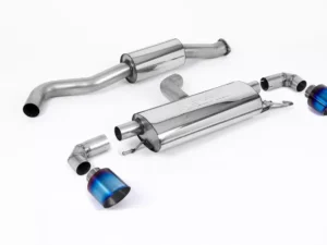 Milltek Cat-Back OPF/GPF Resonated GT-115 Burnt Titanium Trims Toyota Yaris 1.6T 2020-2023