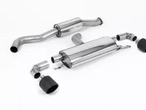 Milltek Cat-Back OPF/GPF Resonated Jet-115 Carbon Trims Toyota Yaris 1.6T 2020-2023