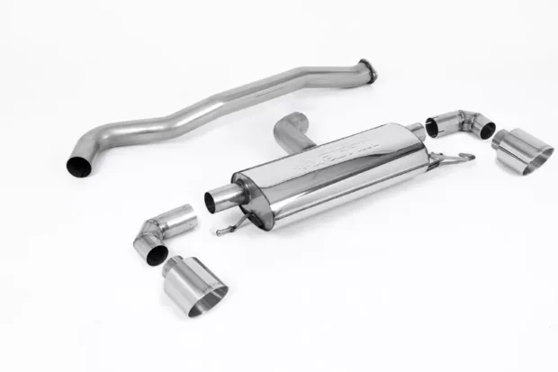 Milltek Cat-Back OPF/GPF Non-Resonated GT-115 Polished Trims Toyota Yaris 1.6T 2020-2023