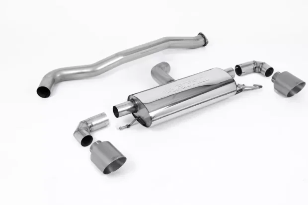 Milltek Cat-Back OPF/GPF Non-Resonated GT-115 Titanium Trims Toyota Yaris 1.6T 2020-2023