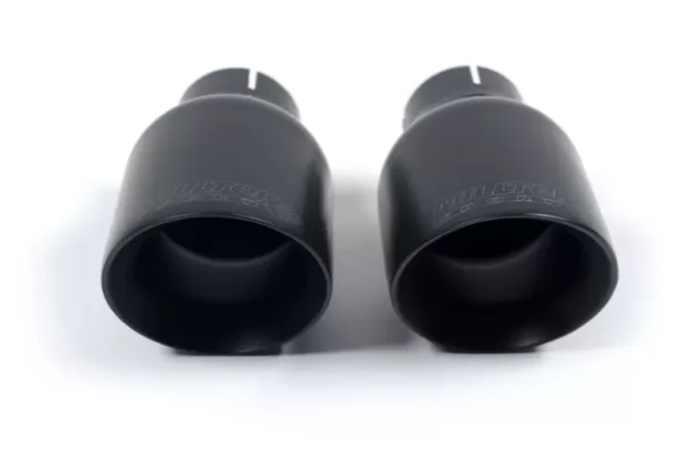 Milltek Cat-Back Non-Resonated GTD Dual Outlet Style Cerakote Black Trims Volkswagen Golf Mk7.5 | R-Line 2017-2021