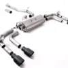 Milltek Particulate Filter-Back Non-Resonated GT-100 Cerakote Black Trims Volkswagen Tiguan R 320ps 2021-2023