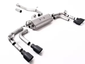 Milltek Particulate Filter-Back Non-Resonated GT-100 Cerakote Black Trims Volkswagen Tiguan R 320ps 2021-2023