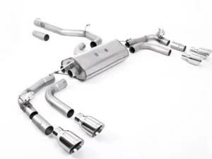 Milltek Particulate Filter-Back Non-Resonated GT-100 Polished Trims Volkswagen Tiguan R 320ps 2021-2023