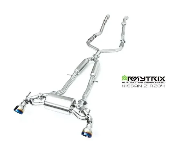 ARMYTRIX Stainless Steel Valvetronic Exhaust System Nissan Z 3.0L Twin-Turbo 2022+ - Matte Black