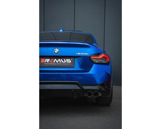 Remus L/R Quad Sport Exhaust Centered Axle-Back System BMW M240i Coupe