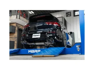 MBRP 3" T304 Stainless Steel Active Exhaust Catback 2.5" Quad Rear Exit w/ Carbon Fiber Tips Volkswagen Golf R MK8 2022