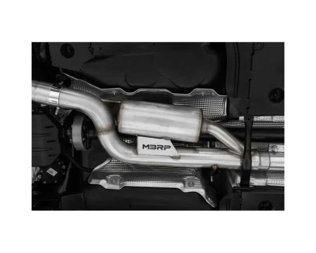 MBRP 3" T304 Stainless Steel Active Exhaust Catback 2.5" Quad Rear Exit w/ Carbon Fiber Tips Volkswagen Golf R MK8 2022