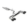 MBRP 3" T304 Stainless Steel Active Exhaust Catback 2.5" Quad Rear Exit w/ Carbon Fiber Tips Volkswagen Golf R MK8 2022